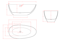 Cada freestanding 150x75