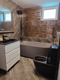 Cada freestanding lipita la perete 170x78 var. stanga