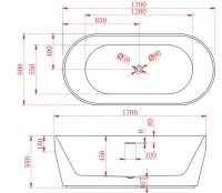 Cada freestanding 170x80